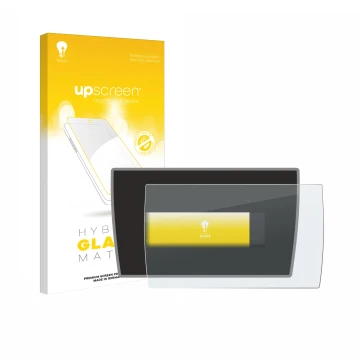 Parte frontale di una confezione del prodotto con il logo del marchio upscreen. Accanto è raffigurato il dispositivo BMW i3 20