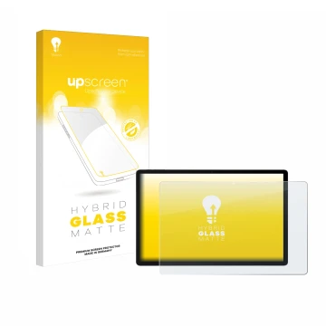 Parte frontale di una confezione del prodotto con il logo del marchio upscreen. Accanto è raffigurato il dispositivo Doogee U1