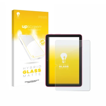 Parte frontale di una confezione del prodotto con il logo del marchio upscreen. Accanto è raffigurato il dispositivo Amazon Fi