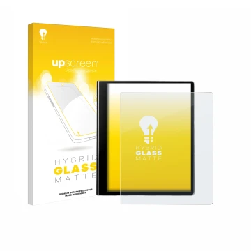 Parte frontale di una confezione del prodotto con il logo del marchio upscreen. Accanto è raffigurato il dispositivo eazeye Pa