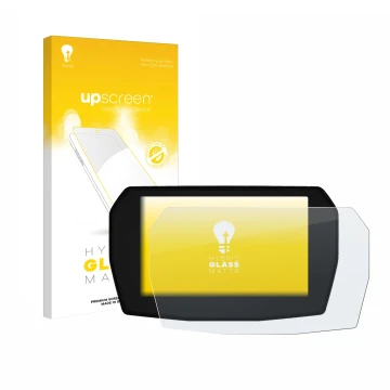 Parte frontale di una confezione del prodotto con il logo del marchio upscreen. Accanto è raffigurato il dispositivo Ducati St