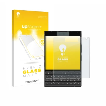 Parte frontale di una confezione del prodotto con il logo del marchio upscreen. Accanto è raffigurato il dispositivo Unihertz 