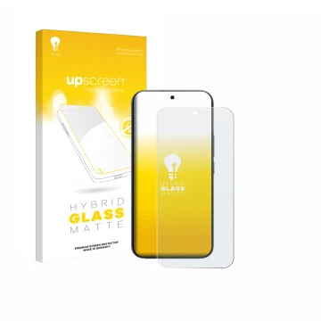 Parte frontale di una confezione del prodotto con il logo del marchio upscreen. Accanto è raffigurato il dispositivo Xiaomi Re