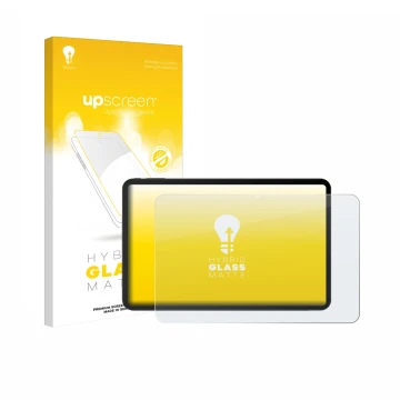 Parte frontale di una confezione del prodotto con il logo del marchio upscreen. Accanto è raffigurato il dispositivo Doogee Ta