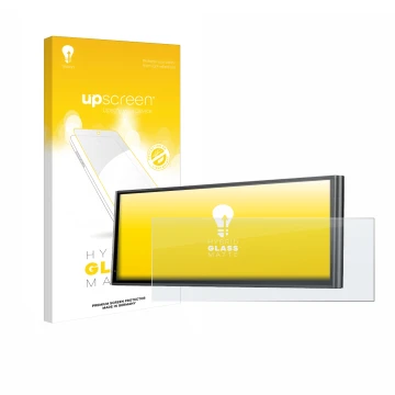 Parte frontale di una confezione del prodotto con il logo del marchio upscreen. Accanto è raffigurato il dispositivo Krunia 9.