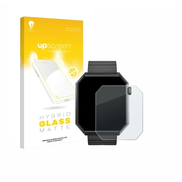 Parte frontale di una confezione del prodotto con il logo del marchio upscreen. Accanto è raffigurato il dispositivo Rollme Ed