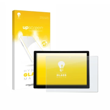 Parte frontale di una confezione del prodotto con il logo del marchio upscreen. Accanto è raffigurato il dispositivo Wortmann 