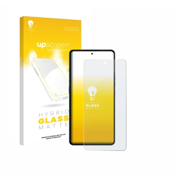 Parte frontale di una confezione del prodotto con il logo del marchio upscreen. Accanto è raffigurato il dispositivo Gigaset G