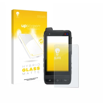 Parte frontale di una confezione del prodotto con il logo del marchio upscreen. Accanto è raffigurato il dispositivo Uniwa F40