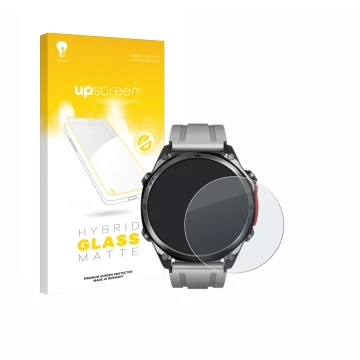 Parte frontale di una confezione del prodotto con il logo del marchio upscreen. Accanto è raffigurato il dispositivo Doogee An