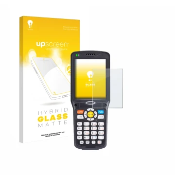 Parte frontale di una confezione del prodotto con il logo del marchio upscreen. Accanto è raffigurato il dispositivo Unitech H