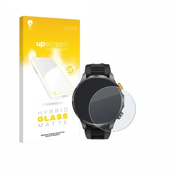 Parte frontale di una confezione del prodotto con il logo del marchio upscreen. Accanto è raffigurato il dispositivo Naixues A