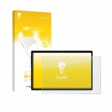 Parte frontale di una confezione del prodotto con il logo del marchio upscreen. Accanto è raffigurato il dispositivo Biegedy B