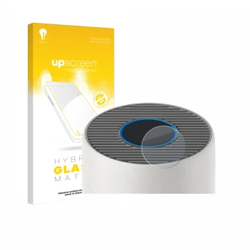 Parte frontale di una confezione del prodotto con il logo del marchio upscreen. Accanto è raffigurato il dispositivo Philips 2