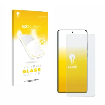 Parte frontale di una confezione del prodotto con il logo del marchio upscreen. Accanto è raffigurato il dispositivo Oppo K13 