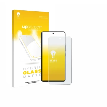 Parte frontale di una confezione del prodotto con il logo del marchio upscreen. Accanto è raffigurato il dispositivo Oppo K13 