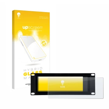 Parte frontale di una confezione del prodotto con il logo del marchio upscreen. Accanto è raffigurato il dispositivo GeeekPi D