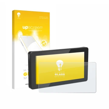 Parte frontale di una confezione del prodotto con il logo del marchio upscreen. Accanto è raffigurato il dispositivo Innovv N1