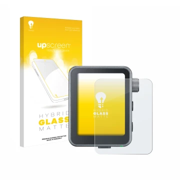 Parte frontale di una confezione del prodotto con il logo del marchio upscreen. Accanto è raffigurato il dispositivo Godox X3 