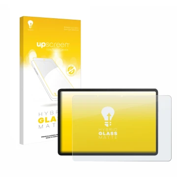 Parte frontale di una confezione del prodotto con il logo del marchio upscreen. Accanto è raffigurato il dispositivo Ugee UT3 