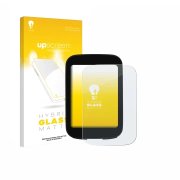 Parte frontale di una confezione del prodotto con il logo del marchio upscreen. Accanto è raffigurato il dispositivo Bikevee ‎