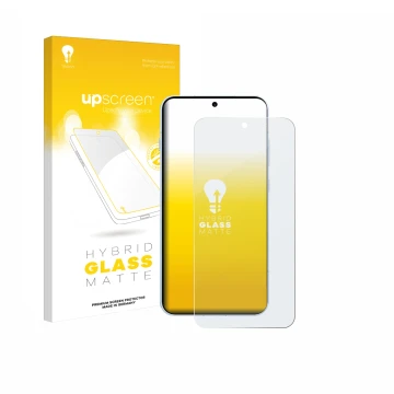 Parte frontale di una confezione del prodotto con il logo del marchio upscreen. Accanto è raffigurato il dispositivo Oppo Find