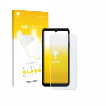 Parte frontale di una confezione del prodotto con il logo del marchio upscreen. Accanto è raffigurato il dispositivo Sunmi M3 