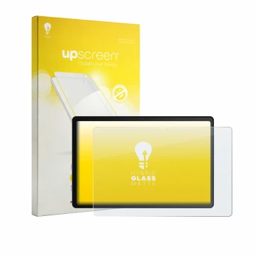 Parte frontale di una confezione del prodotto con il logo del marchio upscreen. Accanto è raffigurato il dispositivo Whitedeer