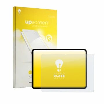 Parte frontale di una confezione del prodotto con il logo del marchio upscreen. Accanto è raffigurato il dispositivo OnePlus P