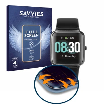Parte frontale di una confezione del prodotto con il logo del marchio Savvies. Accanto è raffigurato il dispositivo Hafury ID2