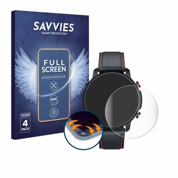 Parte frontale di una confezione del prodotto con il logo del marchio Savvies. Accanto è raffigurato il dispositivo Motsfit C1