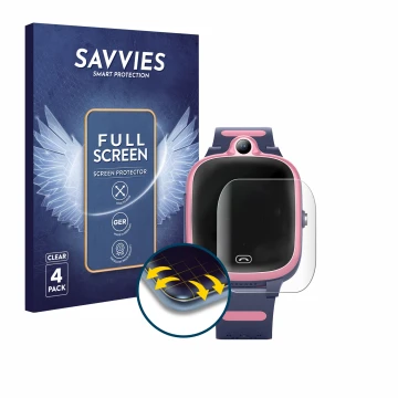 Parte frontale di una confezione del prodotto con il logo del marchio Savvies. Accanto è raffigurato il dispositivo Fitonme 4G
