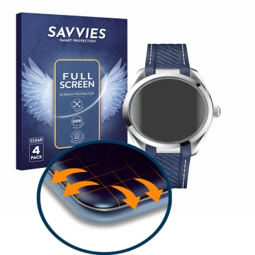 Parte frontale di una confezione del prodotto con il logo del marchio Savvies. Accanto è raffigurato il dispositivo Omega Seam