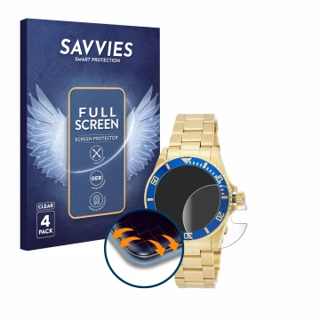 Parte frontale di una confezione del prodotto con il logo del marchio Savvies. Accanto è raffigurato il dispositivo Invicta Pr