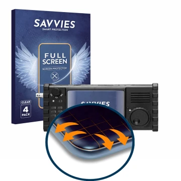 Parte frontale di una confezione del prodotto con il logo del marchio Savvies. Accanto è raffigurato il dispositivo Xiegu X610