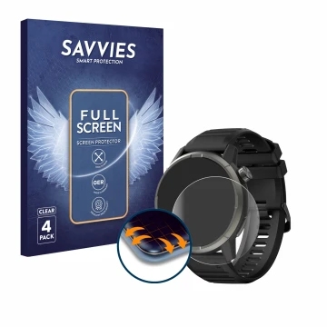 Parte frontale di una confezione del prodotto con il logo del marchio Savvies. Accanto è raffigurato il dispositivo Kiprun GPS