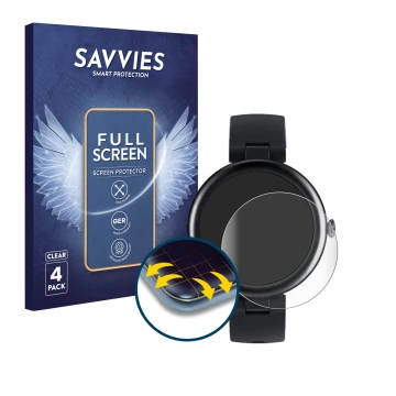 Parte frontale di una confezione del prodotto con il logo del marchio Savvies. Accanto è raffigurato il dispositivo SHANG WING