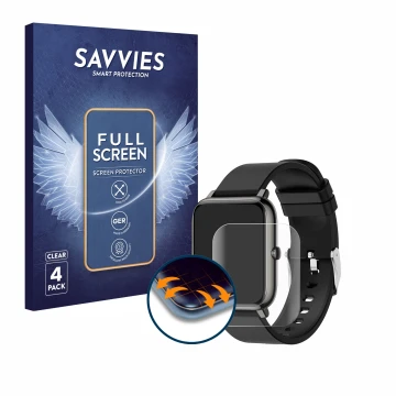 Parte frontale di una confezione del prodotto con il logo del marchio Savvies. Accanto è raffigurato il dispositivo Popglory I