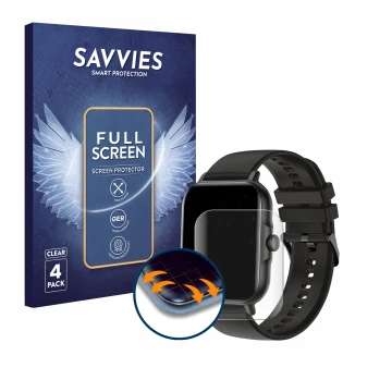 Parte frontale di una confezione del prodotto con il logo del marchio Savvies. Accanto è raffigurato il dispositivo AcclaFit K