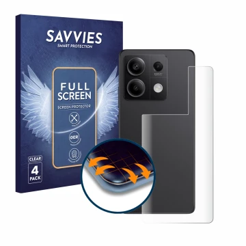 Parte frontale di una confezione del prodotto con il logo del marchio Savvies. Accanto è raffigurato il dispositivo Xiaomi Red