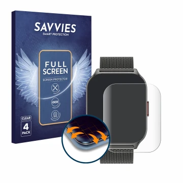 Parte frontale di una confezione del prodotto con il logo del marchio Savvies. Accanto è raffigurato il dispositivo Zoskvee P9