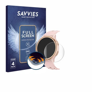 Parte frontale di una confezione del prodotto con il logo del marchio Savvies. Accanto è raffigurato il dispositivo Sanorum G5