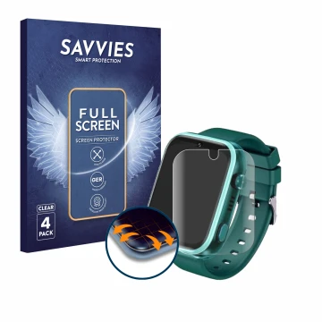 Parte frontale di una confezione del prodotto con il logo del marchio Savvies. Accanto è raffigurato il dispositivo Okyuk T45 