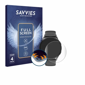 Parte frontale di una confezione del prodotto con il logo del marchio Savvies. Accanto è raffigurato il dispositivo Blackview 