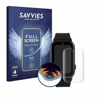 Parte frontale di una confezione del prodotto con il logo del marchio Savvies. Accanto è raffigurato il dispositivo One2Track 
