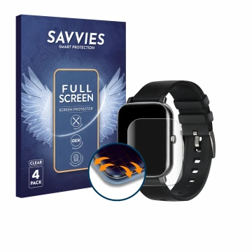 Parte frontale di una confezione del prodotto con il logo del marchio Savvies. Accanto è raffigurato il dispositivo Ibettertec