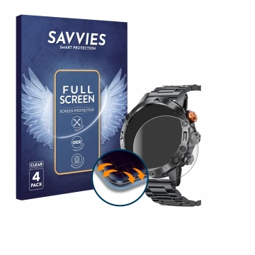 Parte frontale di una confezione del prodotto con il logo del marchio Savvies. Accanto è raffigurato il dispositivo DekeFit MT