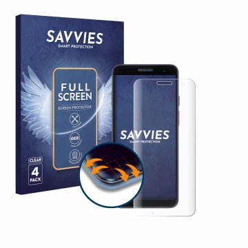 Parte frontale di una confezione del prodotto con il logo del marchio Savvies. Accanto è raffigurato il dispositivo Honeywell 