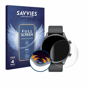 Parte frontale di una confezione del prodotto con il logo del marchio Savvies. Accanto è raffigurato il dispositivo vamout S54