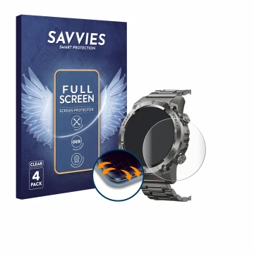 Parte frontale di una confezione del prodotto con il logo del marchio Savvies. Accanto è raffigurato il dispositivo Naixues 55